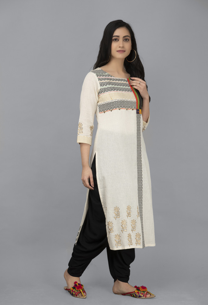Sabhyata Women Embroidered Straight Kurta - Buy Sabhyata Women Embroidered  Straight Kurta Online at Best Prices in India | Flipkart.com