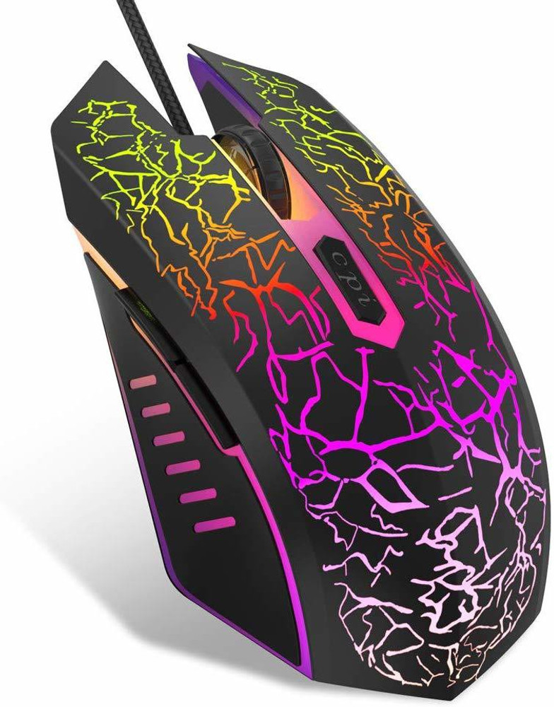 GeekStuff Multi Color LED Lights A70 USB Wired Laptop And Computer Mouse 6D Optical Gaming Mouse Wired Optical Gaming Mouse GeekStuff Flipkart