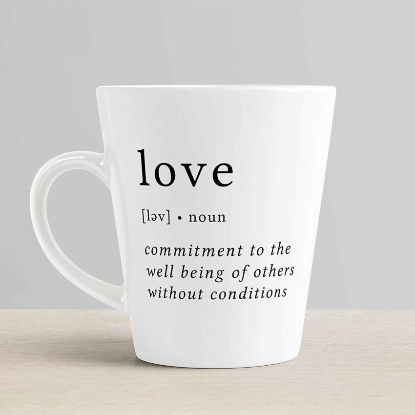 iKraft Meaning of Love Latte Coffee Ceramic Novelty/Cup Gift for