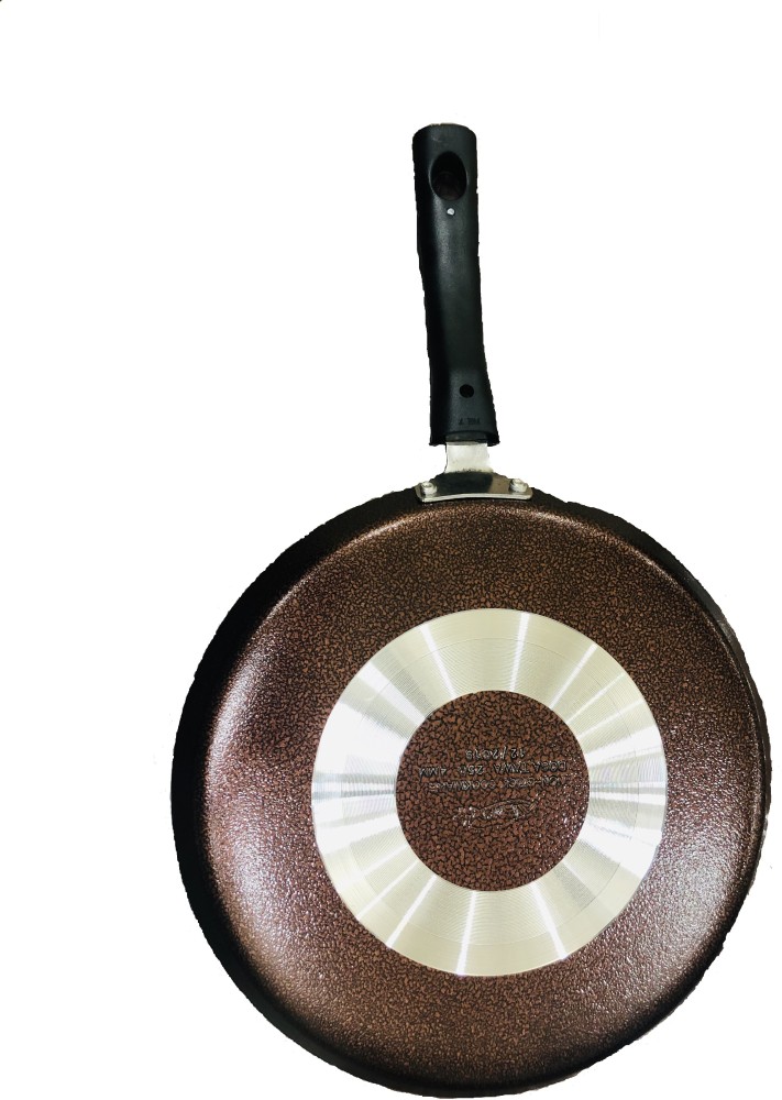 4mm Thick Aluminium Gas & Induction Base Chapati Roti Tawa, Dia 27.5 cm,  Silver