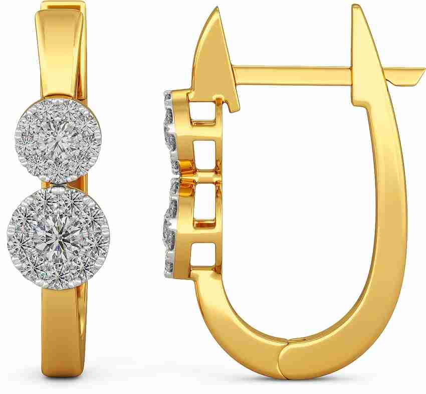 Joyalukkas Yellow Gold 18kt Hoop Earring Price in India Buy