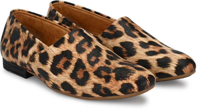 Vellinto Cheeta Print Loafers For Men ll Jaguar Casual Shoes For