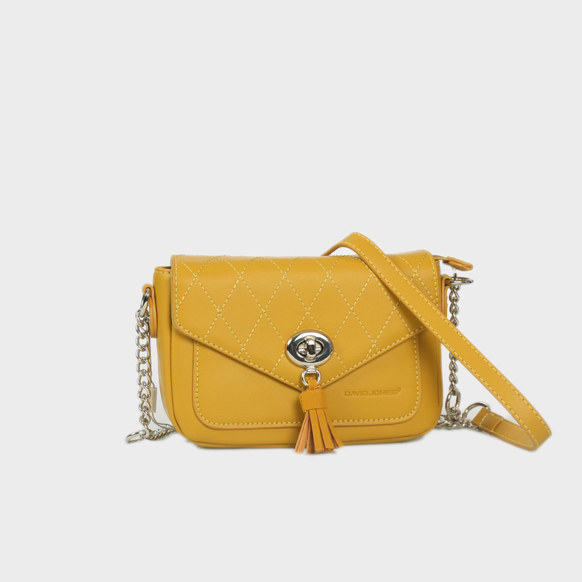 David Jones Yellow Sling Bag Sling Bag For Women Mustard Mustard