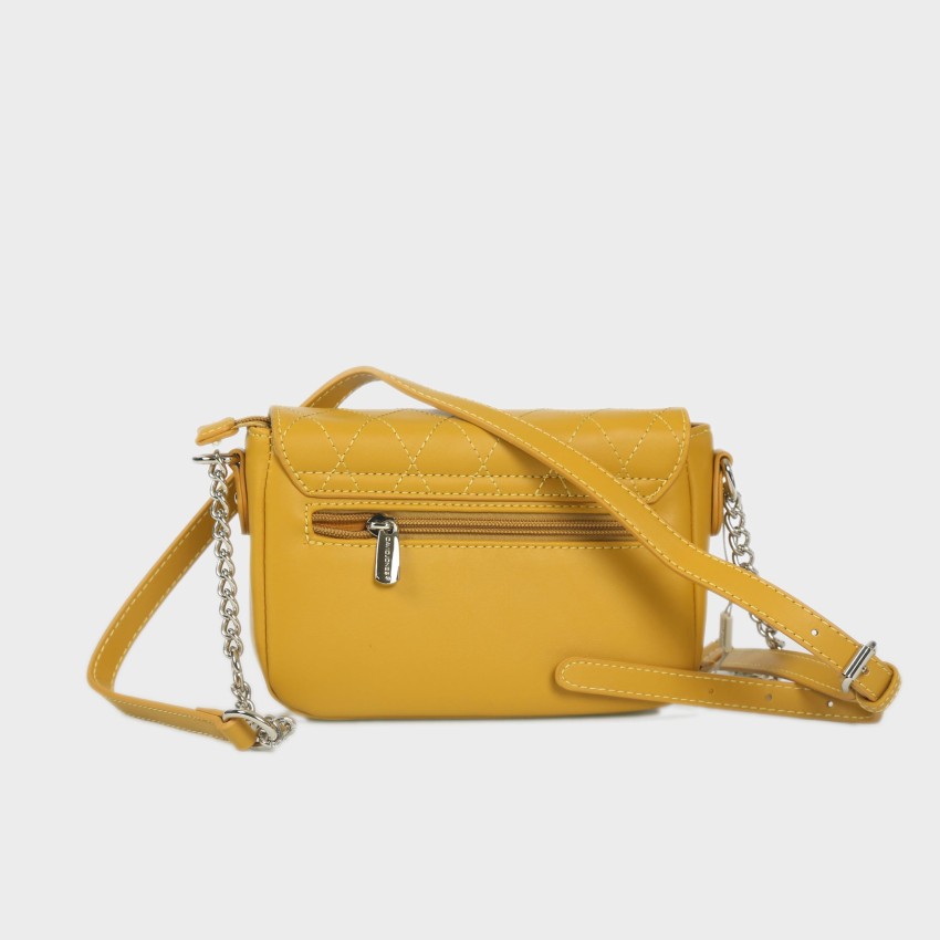 David Jones Yellow Sling Bag Sling Bag For Women - Mustard Mustard