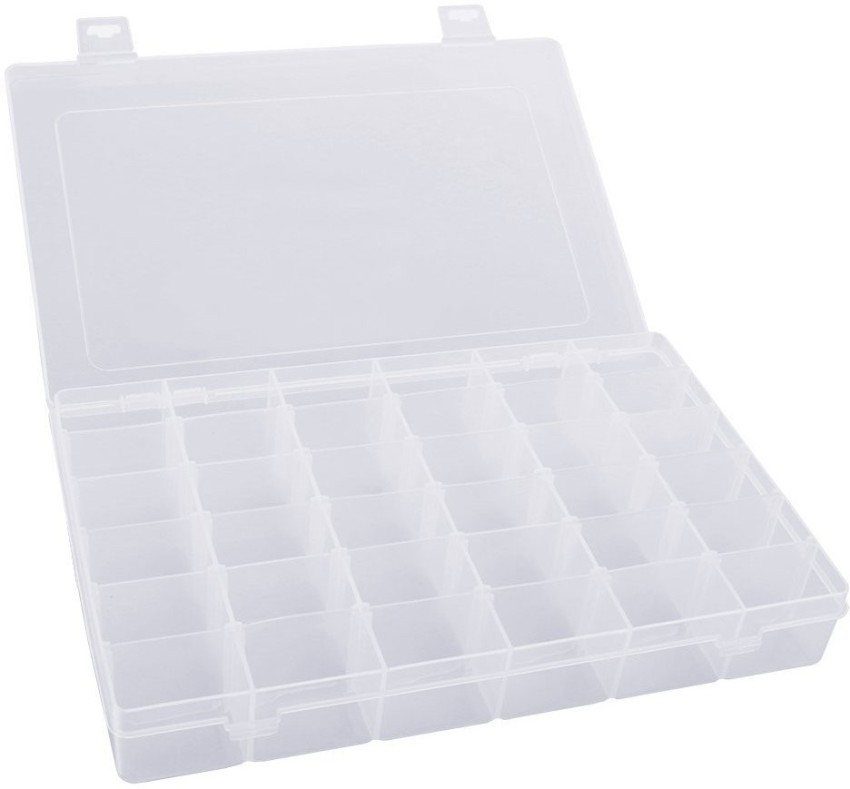 Rectangle 36 Grid Plastic Multipurpose Storage Organizer Box, 250 ml at Rs  55/piece in Rajkot