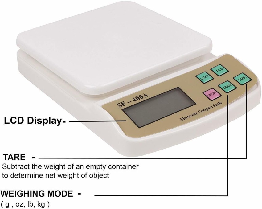 Digital Kitchen Weight Scale SF-400 0.1gm To 10kg