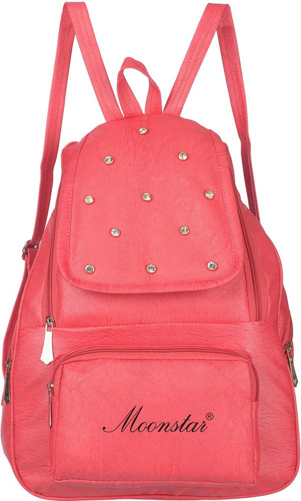 Moonstar college bag girls 15 L Backpack pink Price in India Flipkart
