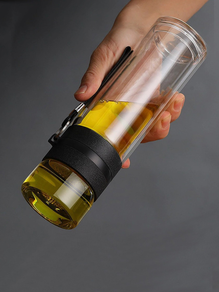Double wall glass thermos on sale