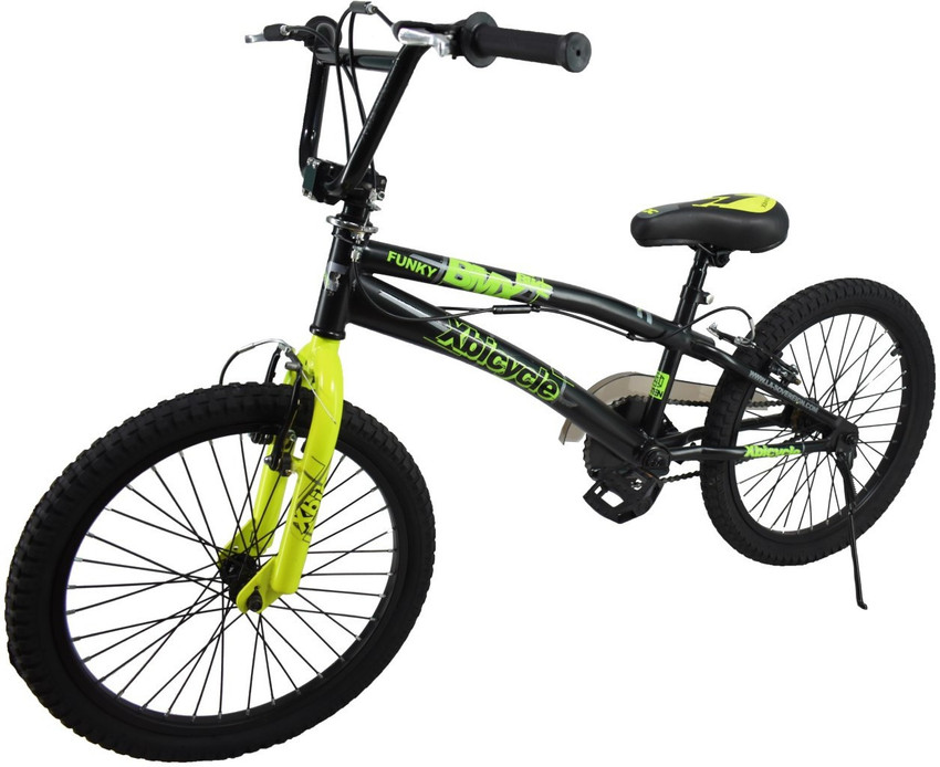 X Bicycle Funky BMX Bike For Kids Of Age 5 8 Yrs Black Green 20