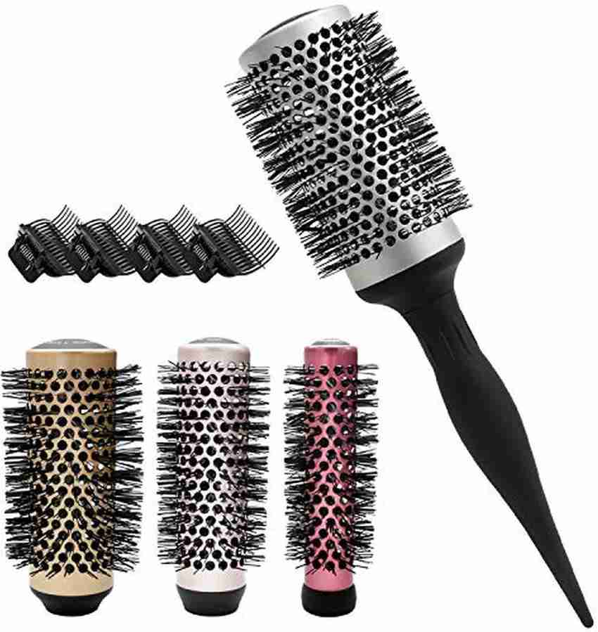 Round brush with detachable handles top