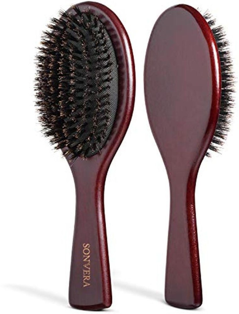 Buy Dovahlia Boar Bristle Hair Brush Set with Wood Comb and Gift Bag for  Men and Women Black Online at Low Prices in India  Amazonin