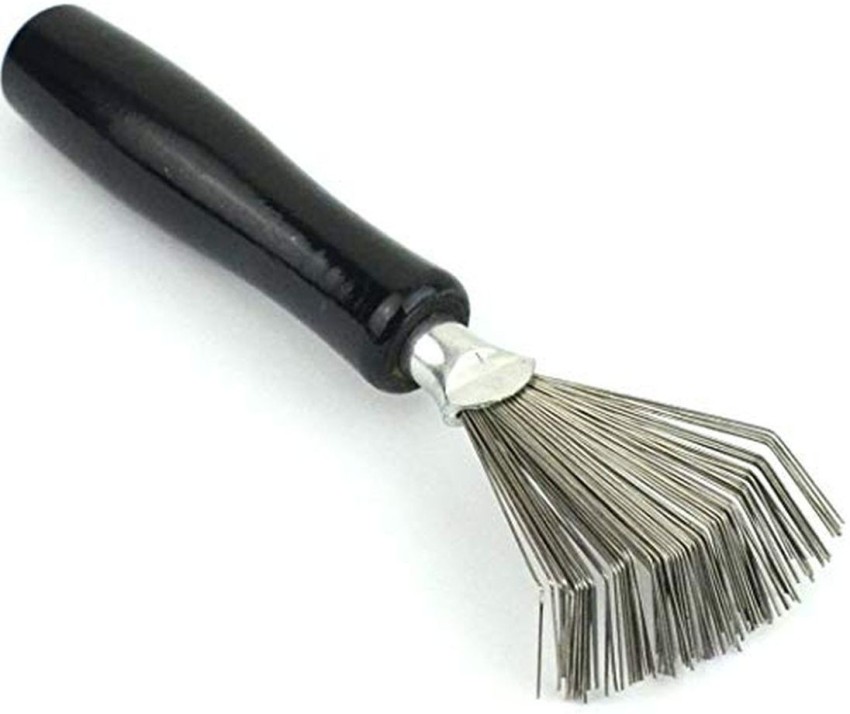 Hair Brush Cleaner with Metal Wire Rake for Hair Dust Lint Removal