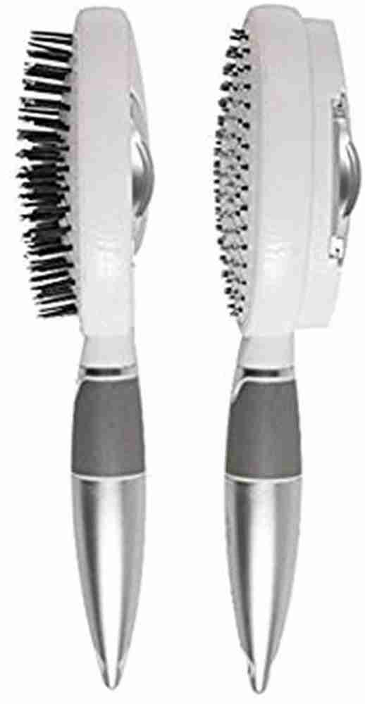 Qwik Clean Self Cleaning Hair Brush Easy Clean Detangle Brush or