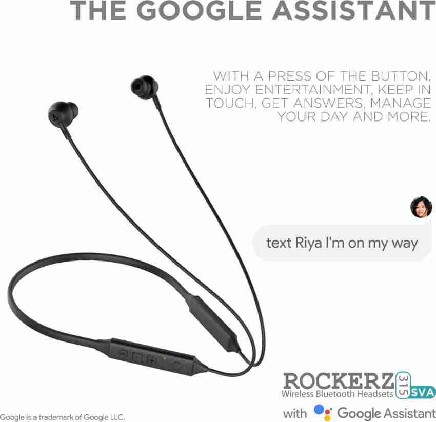 boAt Rockerz 315 SVA with Google Assistant Bluetooth Headset