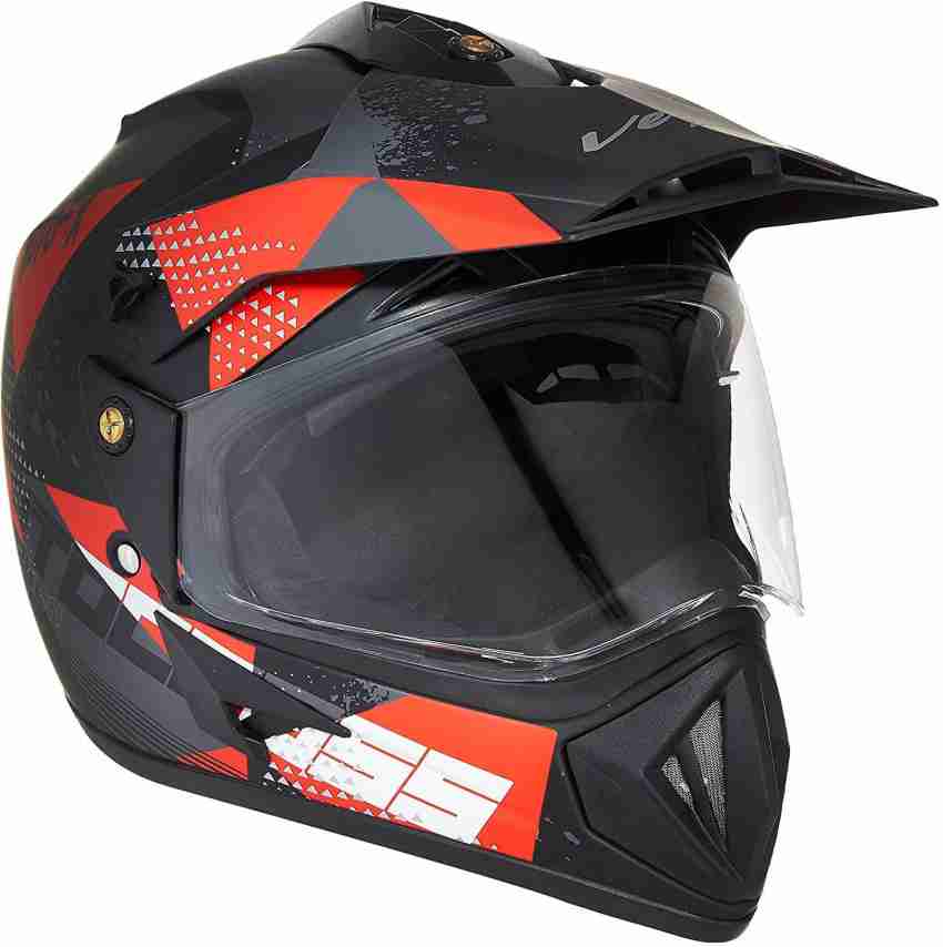 Vega off outlet road helmet red