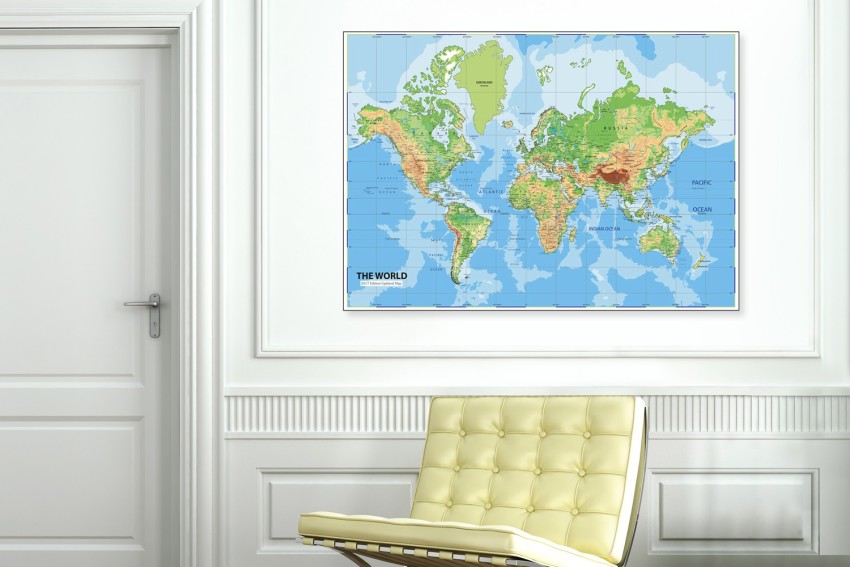 Black and White World Map Wallpaper  World Map Murals  Wallpapered