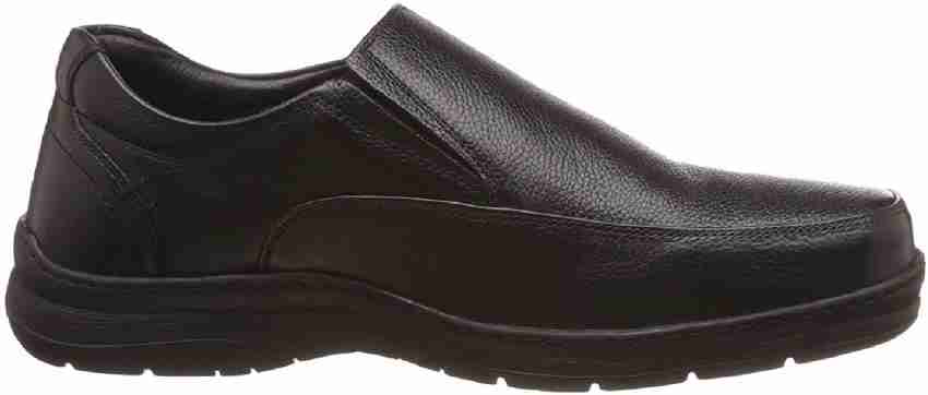 Hush puppies men's taylor slip on leather 2024 casual shoes