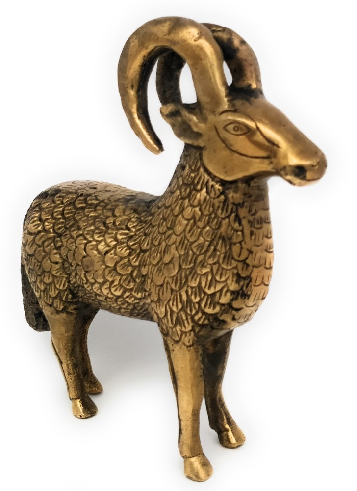 Antique Brass Goat, For Decoration, Size/Dimension: 9'' at Rs 1680