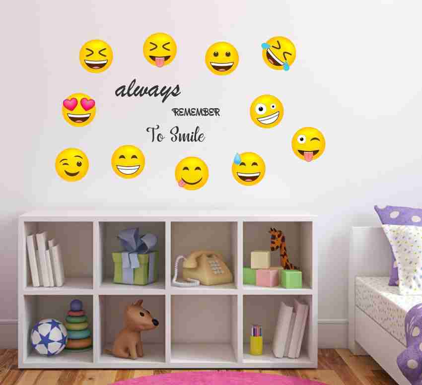 Chandrans Creation 1 cm 3D Smiley Emoji Face Expression Stickers Pack of 1  Self Adhesive Self Adhesive Sticker