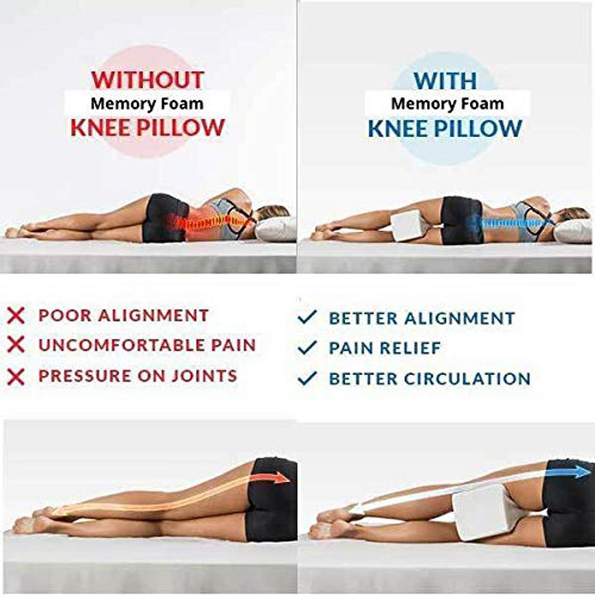 Orthopedic memory foam knee pillow 2025