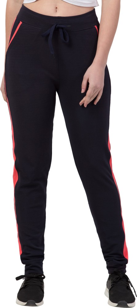 Buy Kissero Cotton Fit Solid Women's Solid Red Track Pant