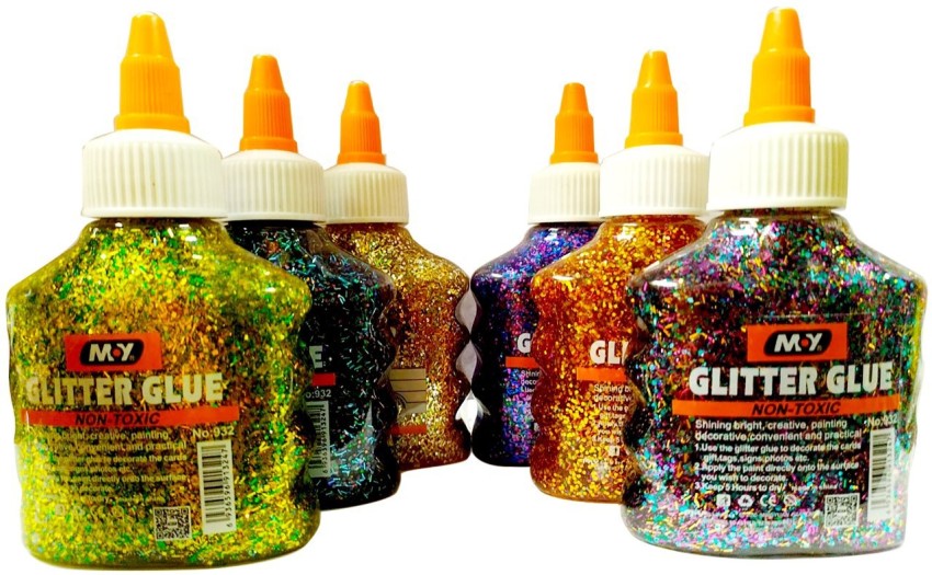 colorful kids craft liquid glitter glue