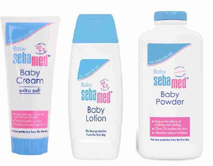 Sebamed Baby Cream Extra soft 200ml, Body powder 200g and Baby