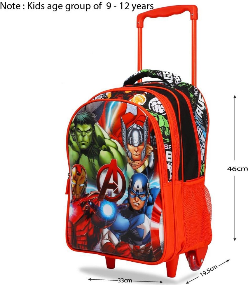 Avengers trolley best sale school bag