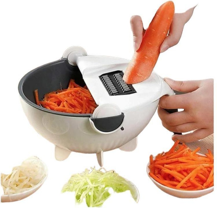 Buy Magic Multifunctional Rotate Vegetable Cutter With Drain