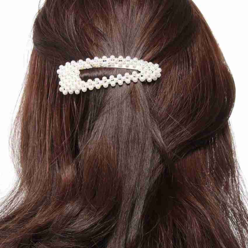 10 Pcs Random Faux Pearl Hollow Hair Clip, Hair Pin, Hair Barrette Simple Head Jewelry Side Clip Bangs Clip Hair Accessories,Hair Products,Temu
