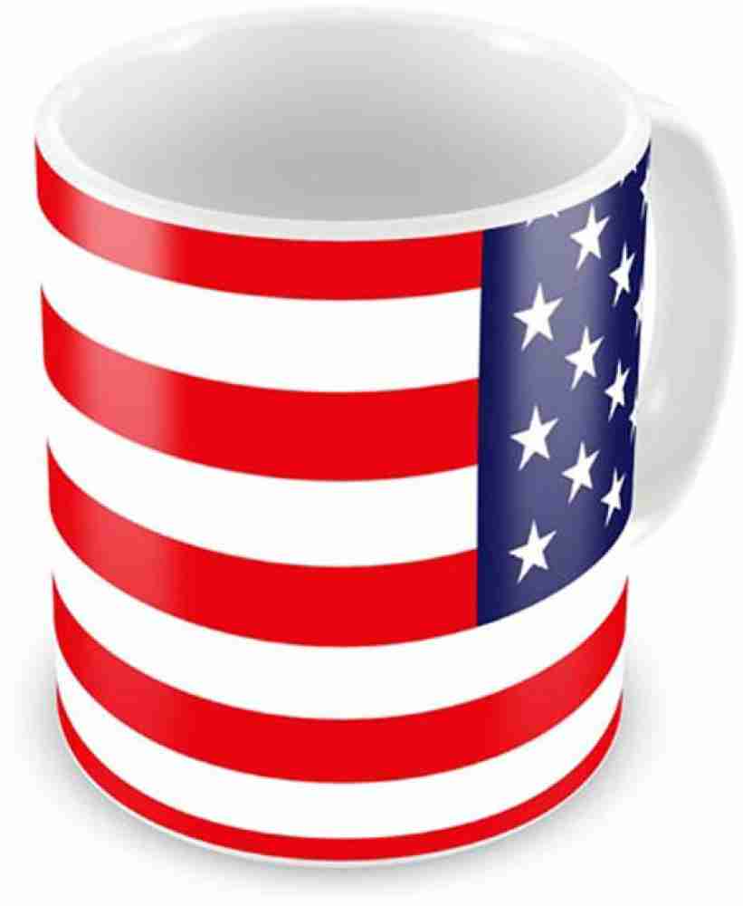 12 oz American Flag Coffee Mug