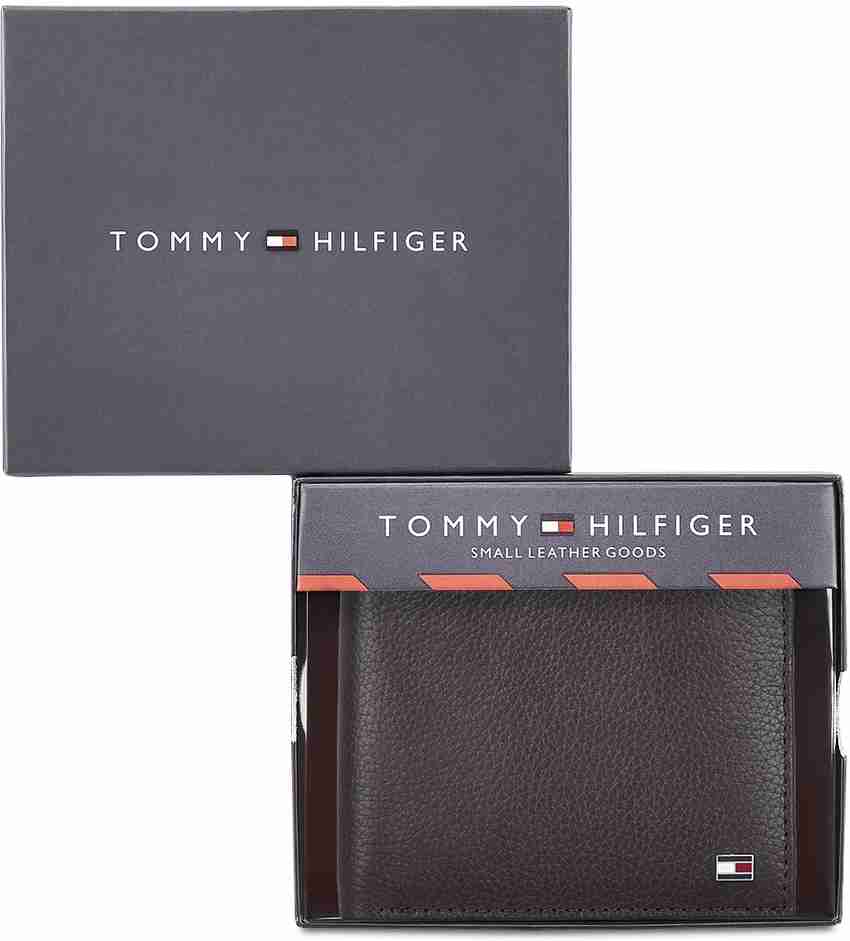 TOMMY HILFIGER Men Casual Brown Genuine Leather Wallet