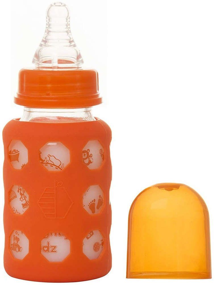 FUEL CASTLE New Born Baby Silicone Warmer Cover Glass Feeding