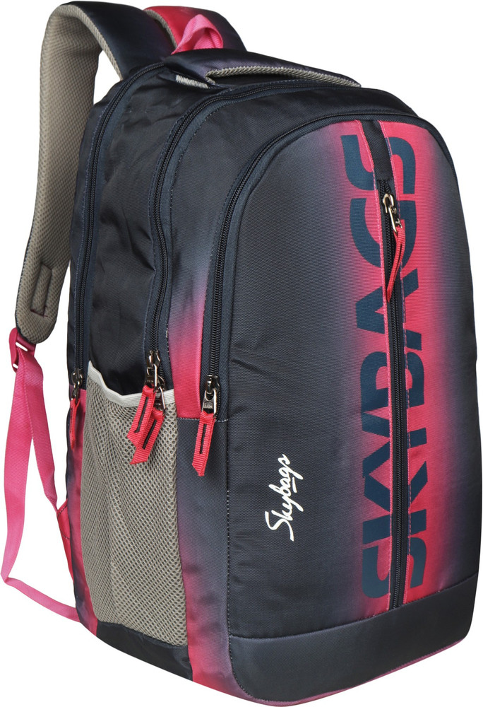 SKYBAGS Backpack School College Office with Rain Cover For Girls and Boys 30 L Laptop Backpack black Pink Price in India Flipkart