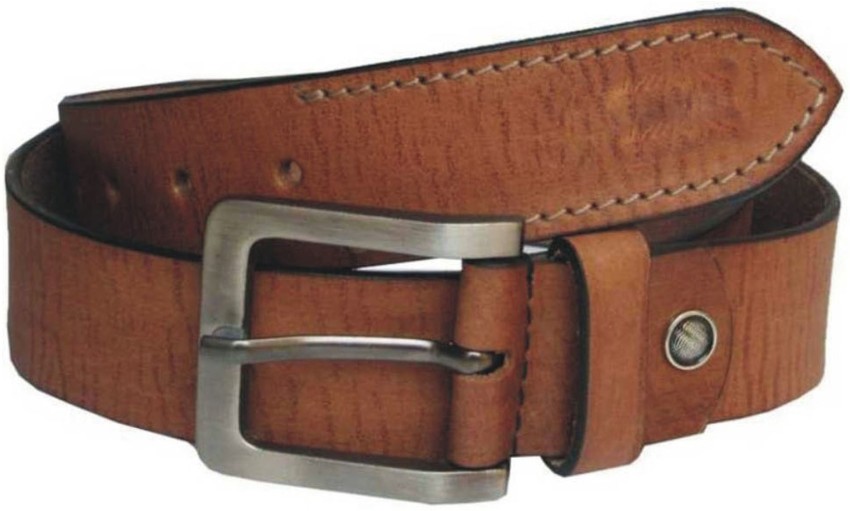 Buy Walletsnbags Brown Vintage Genuine Leather Brass Buckle Belt Online at  Low Prices in India 