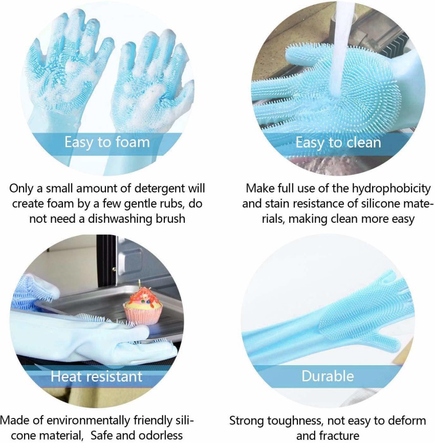 Silicone Washing Gloves