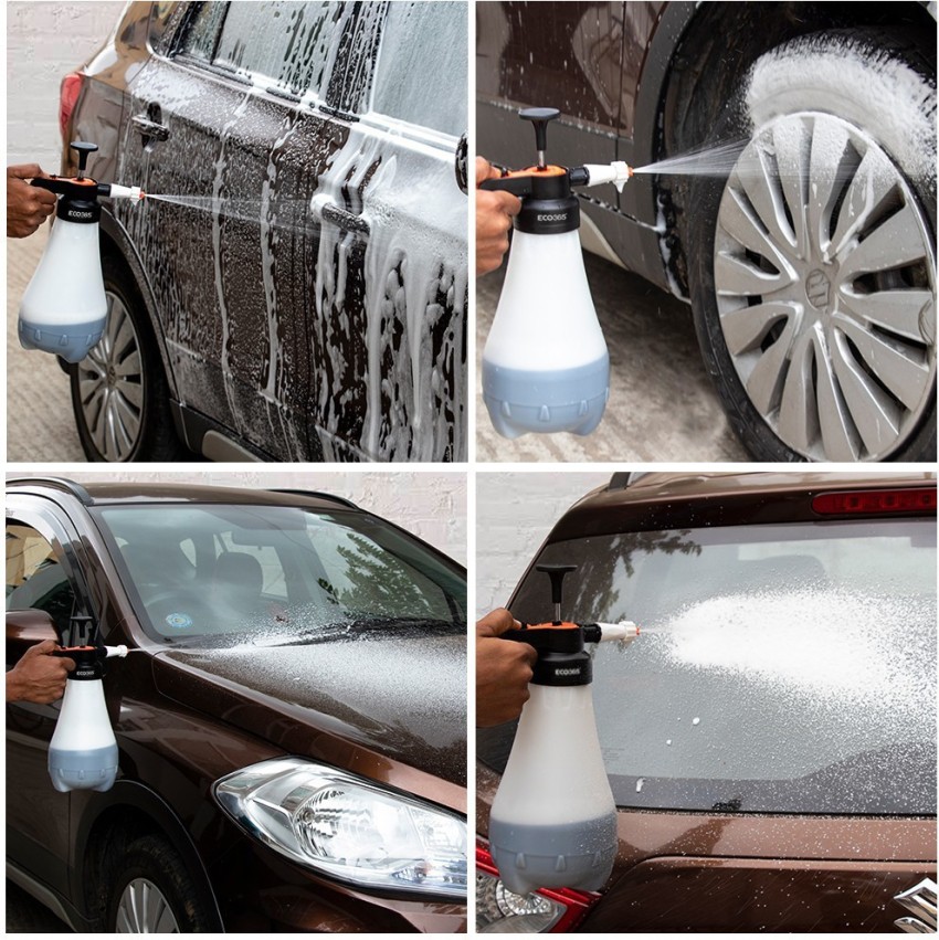 2l Hand Pump Foam Sprayer Car Wash Handheld Foam Watering Can