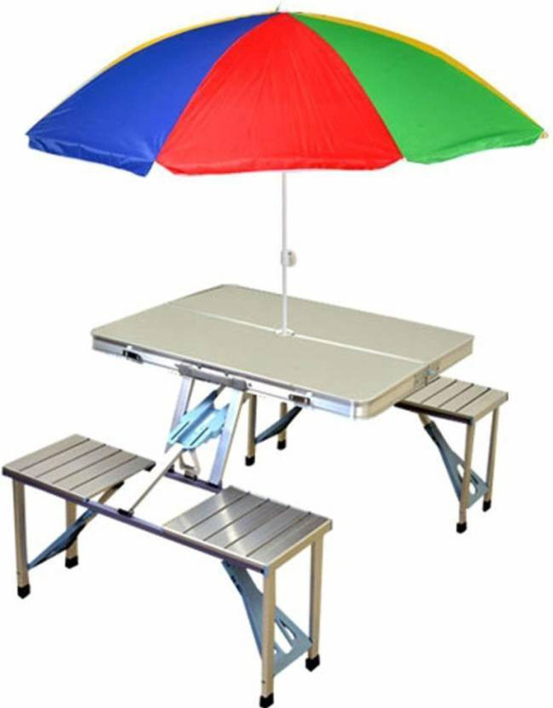 Aluminium folding table clearance & chair set