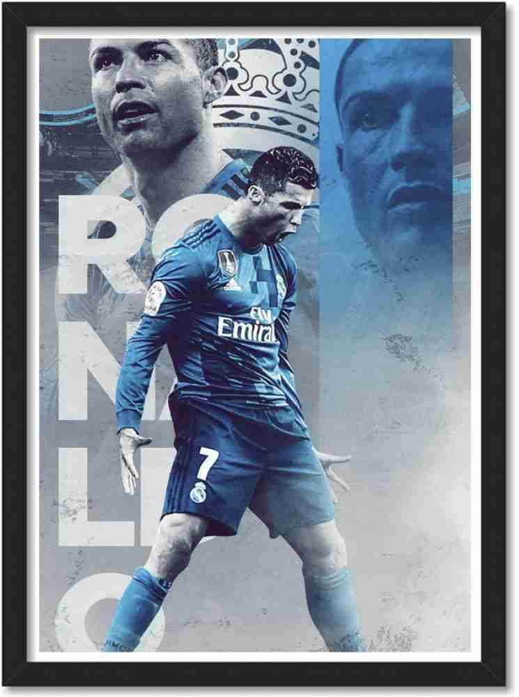 Ronaldo Manchester Jersey Framed Poster for Room & Office(10x13