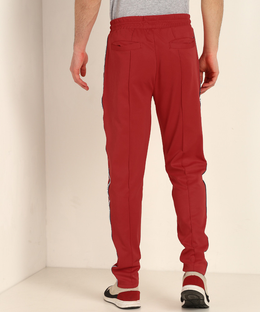 Tommy hilfiger red track pants 2025