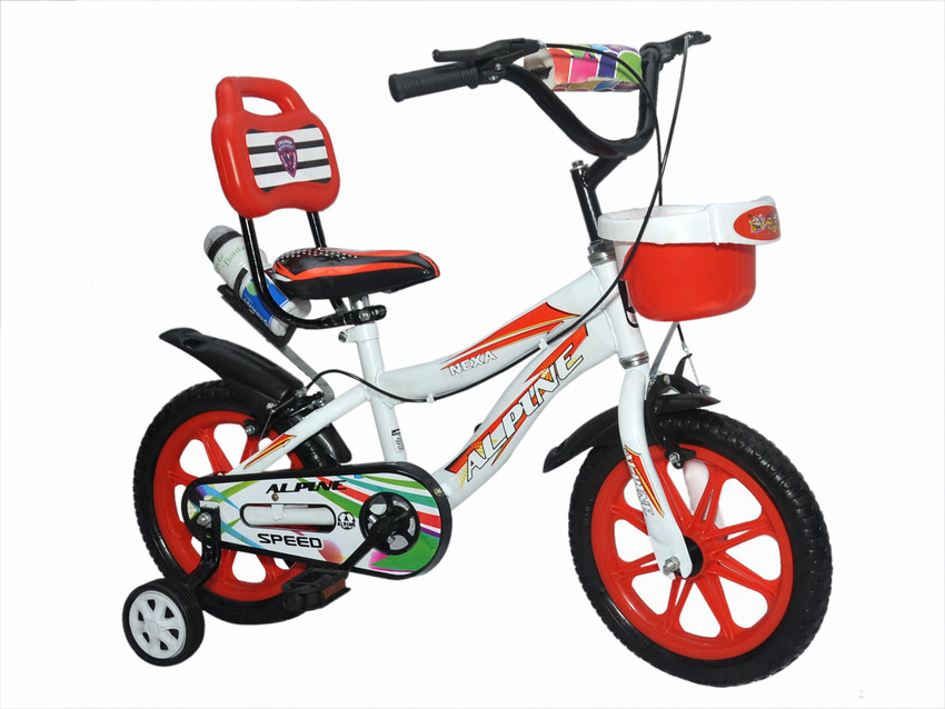 ALPINE Bmx smart Red White unisex bicycle cycle for kids 2 5 years