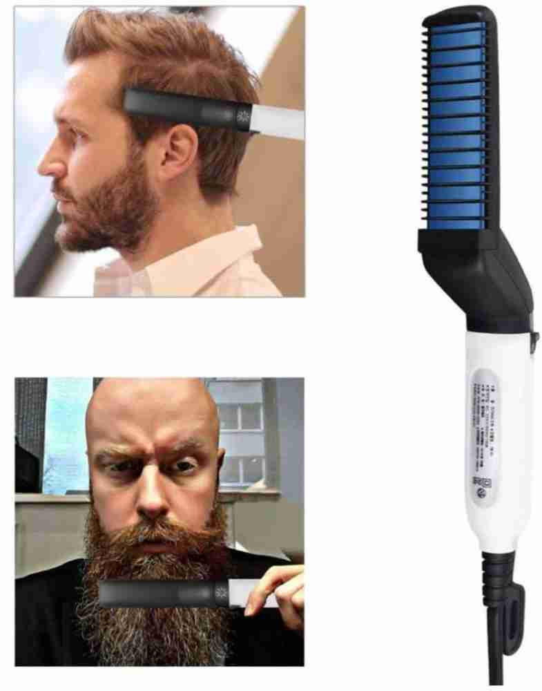 Kinemo Men s Hair and Beard Straightener Modelling Comb Quick Hair Styler for Men 08 HAIR COMB Hair Straightener Kinemo Flipkart
