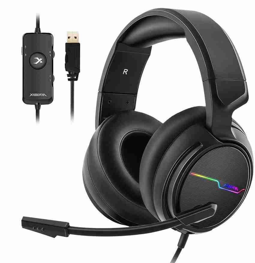 Jeecoo USB Pro Gaming Headset for PC 7.1 Surround Sound