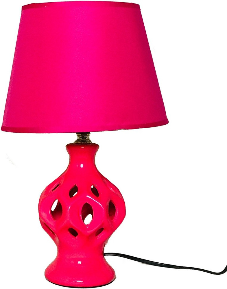 Pink ceramic table lamp deals