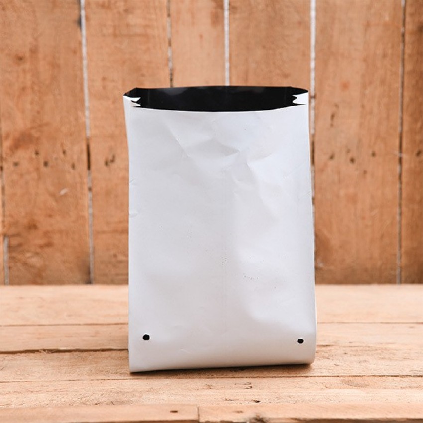 Plant Grow Bags UV Stabilized 40x24x24 cm, White (Set of 10)