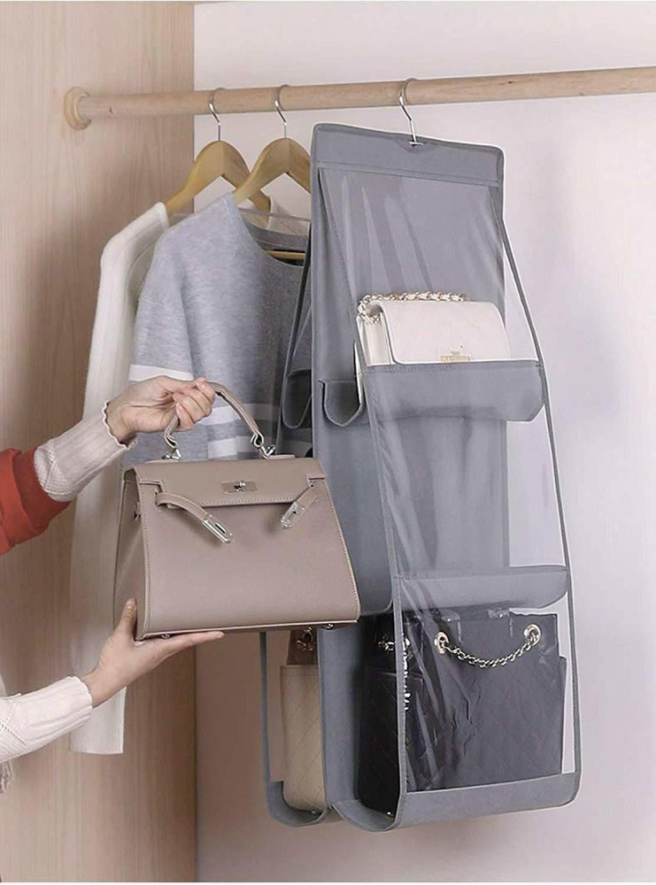 Buy OxbOw 6 Pocket Foldable Hanging Purse Handbag Organizer for