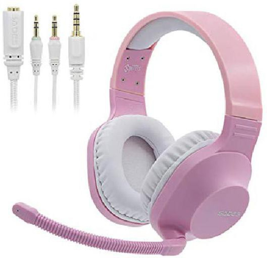 Sades Spirit Sa721 Pink Gaming Headset Wired Headset Price in