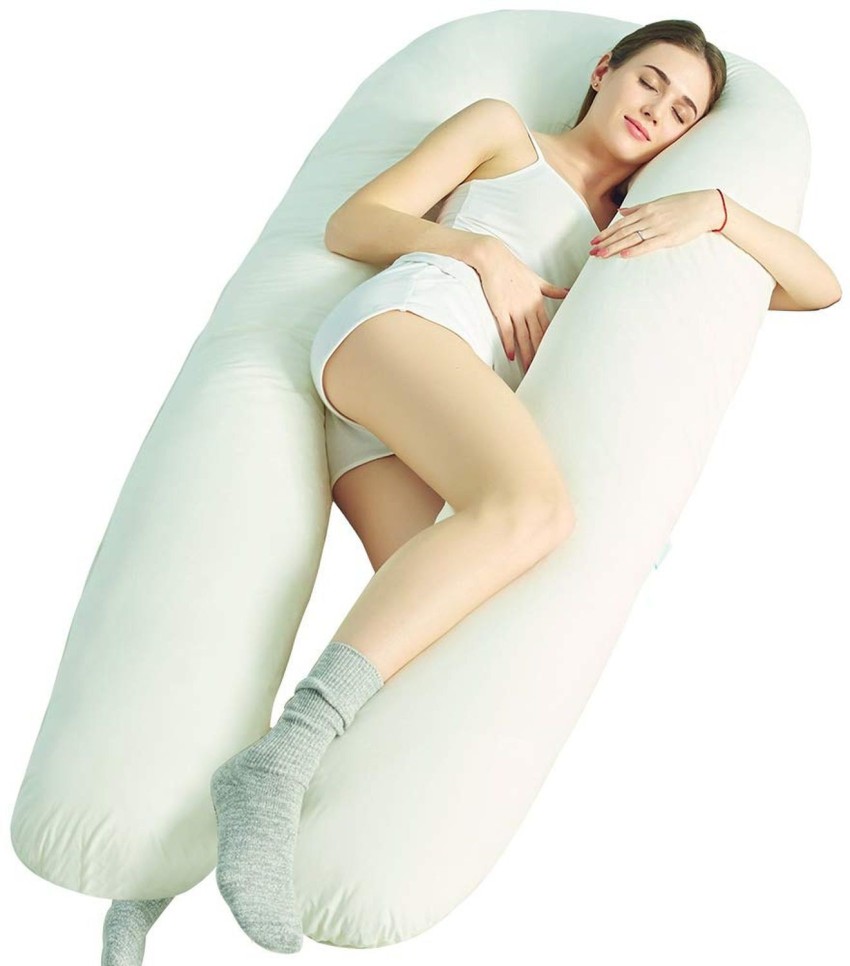 Linenovation Cotton Solid Pregnancy Pillow Pack of 1 - Buy Linenovation  Cotton Solid Pregnancy Pillow Pack of 1 Online at Best Price in India