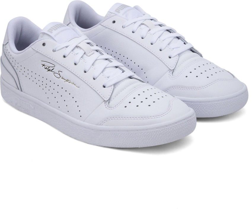 Puma ralph sampson lo sneakers in triple outlet white