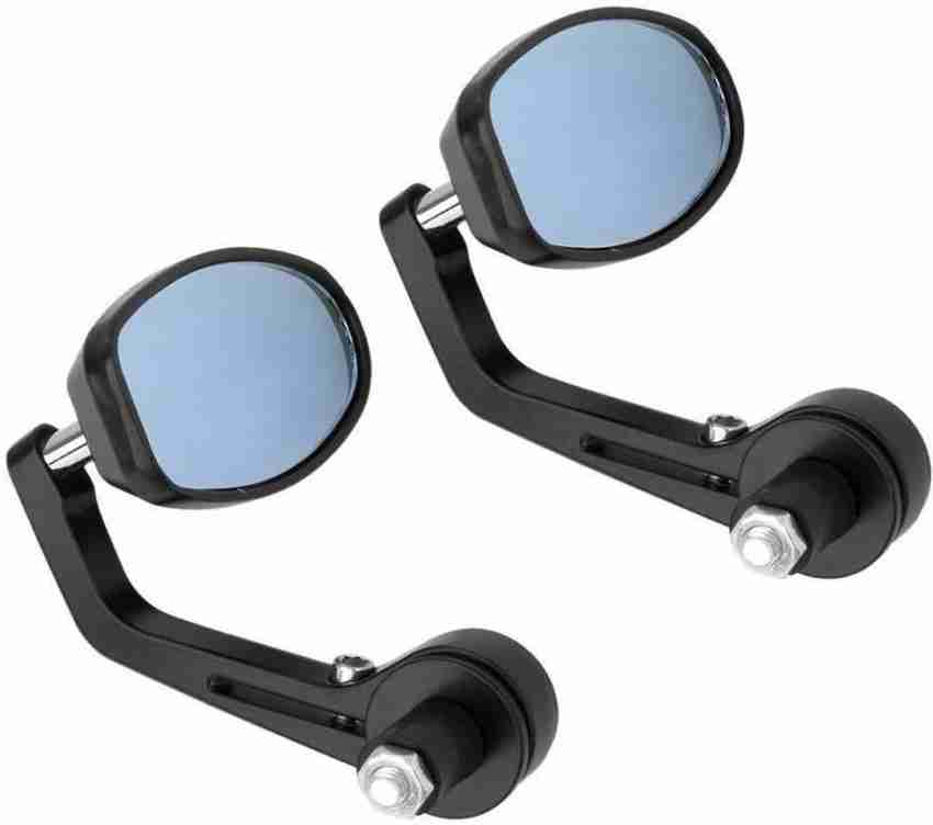 YAKONDA Bike Accessories Handle Grip End Oval Side Mirror Royal